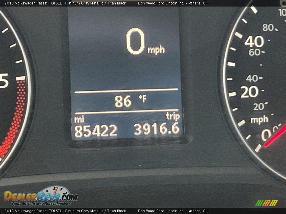 2013 Volkswagen Passat TDI SEL Platinum Gray Metallic / Titan Black Photo #20