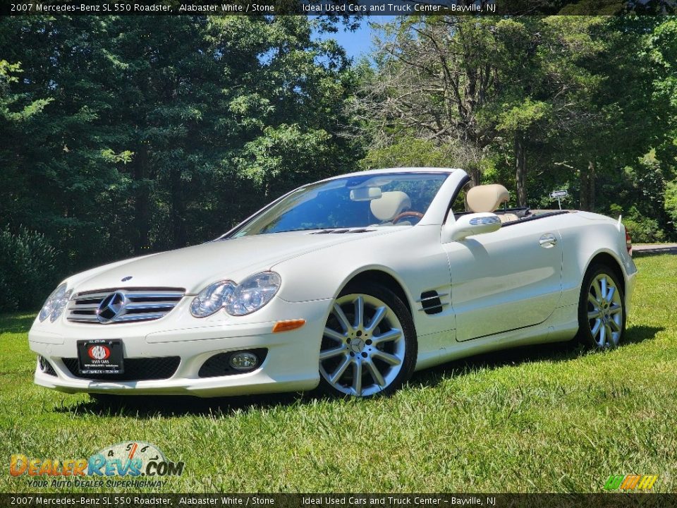 Alabaster White 2007 Mercedes-Benz SL 550 Roadster Photo #1