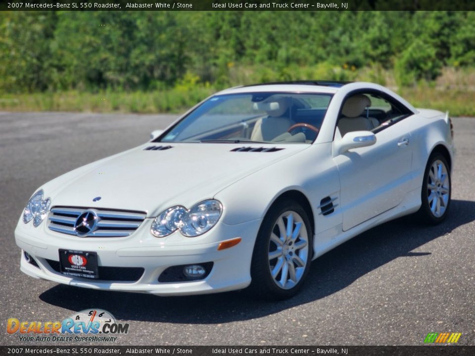 Alabaster White 2007 Mercedes-Benz SL 550 Roadster Photo #2