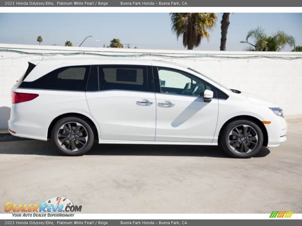 Platinum White Pearl 2023 Honda Odyssey Elite Photo #6