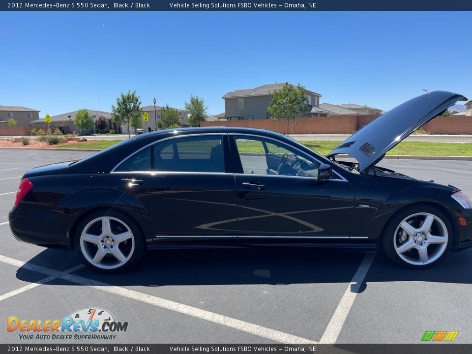 2012 Mercedes-Benz S 550 Sedan Black / Black Photo #14