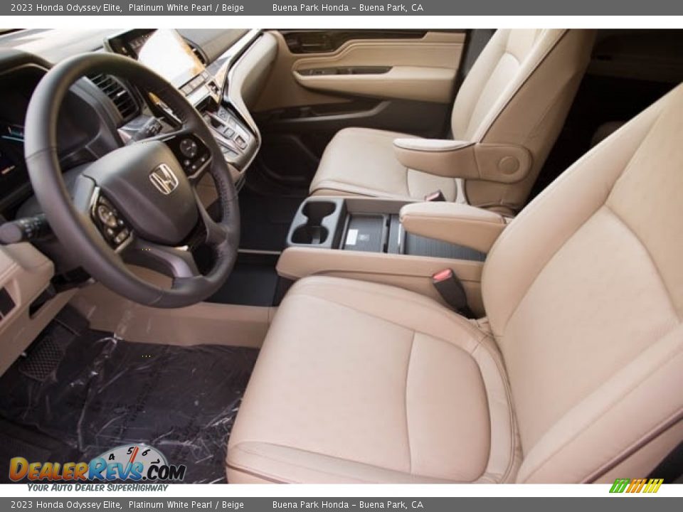 Beige Interior - 2023 Honda Odyssey Elite Photo #13
