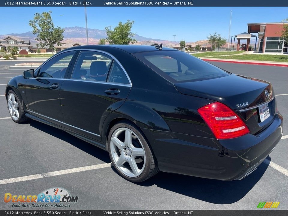 2012 Mercedes-Benz S 550 Sedan Black / Black Photo #16