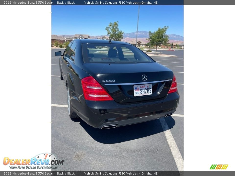 2012 Mercedes-Benz S 550 Sedan Black / Black Photo #17