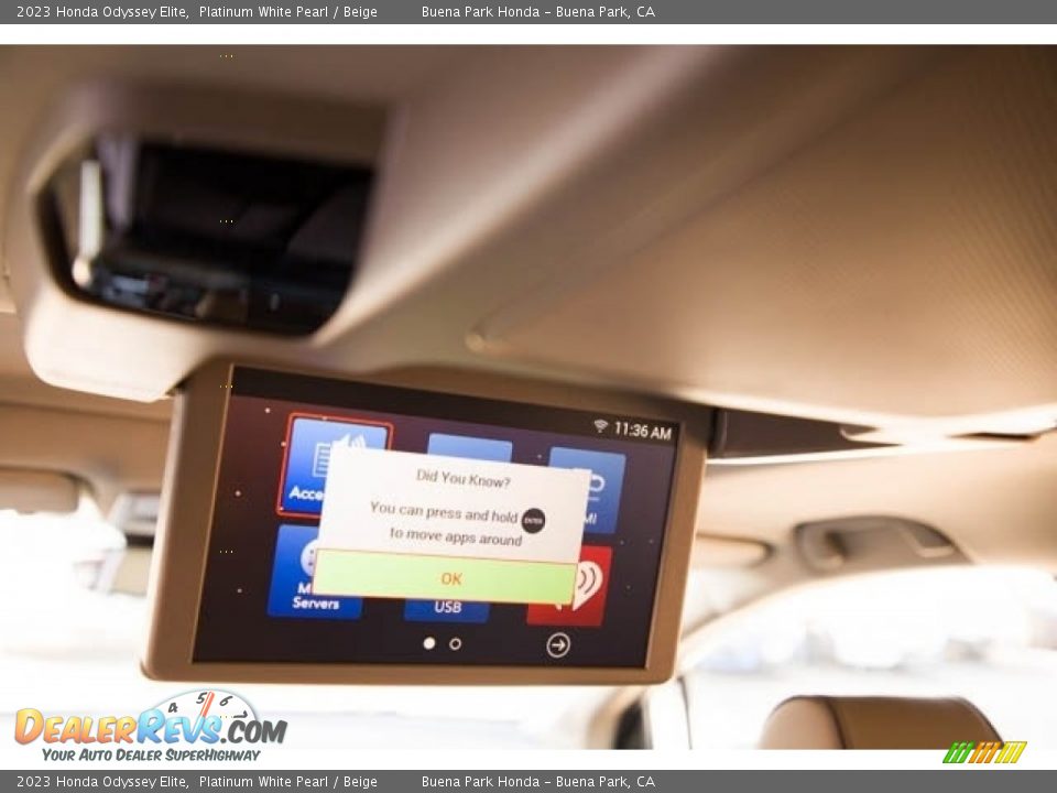 Entertainment System of 2023 Honda Odyssey Elite Photo #26