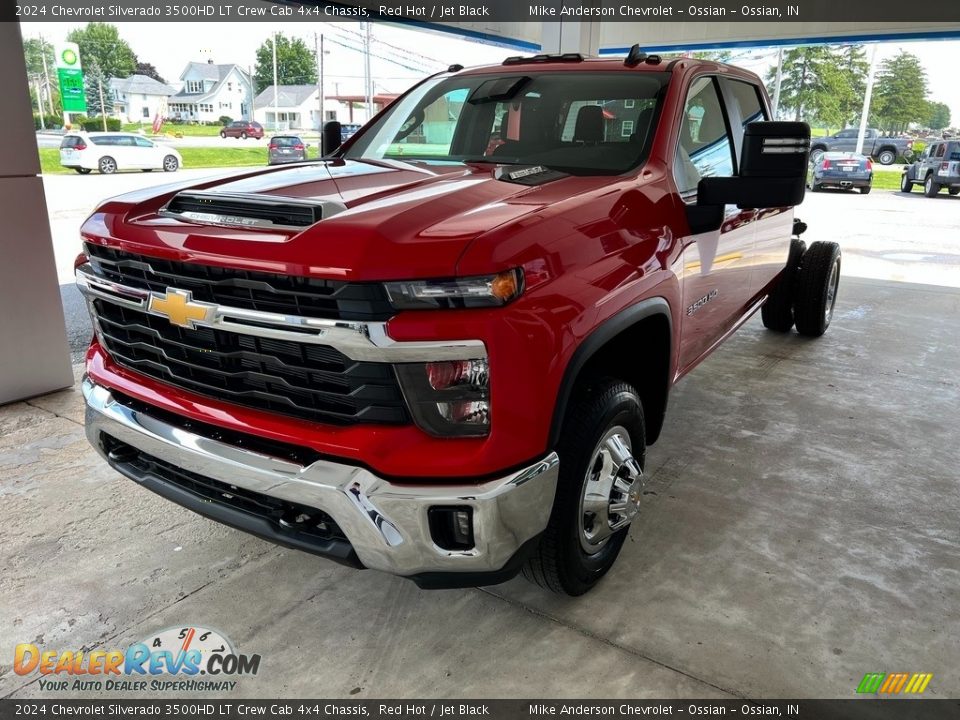 2024 Chevrolet Silverado 3500HD LT Crew Cab 4x4 Chassis Red Hot / Jet Black Photo #2