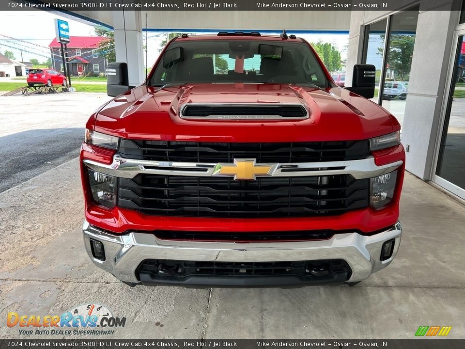 2024 Chevrolet Silverado 3500HD LT Crew Cab 4x4 Chassis Red Hot / Jet Black Photo #3