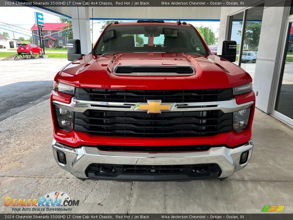 2024 Chevrolet Silverado 3500HD LT Crew Cab 4x4 Chassis Red Hot / Jet Black Photo #3