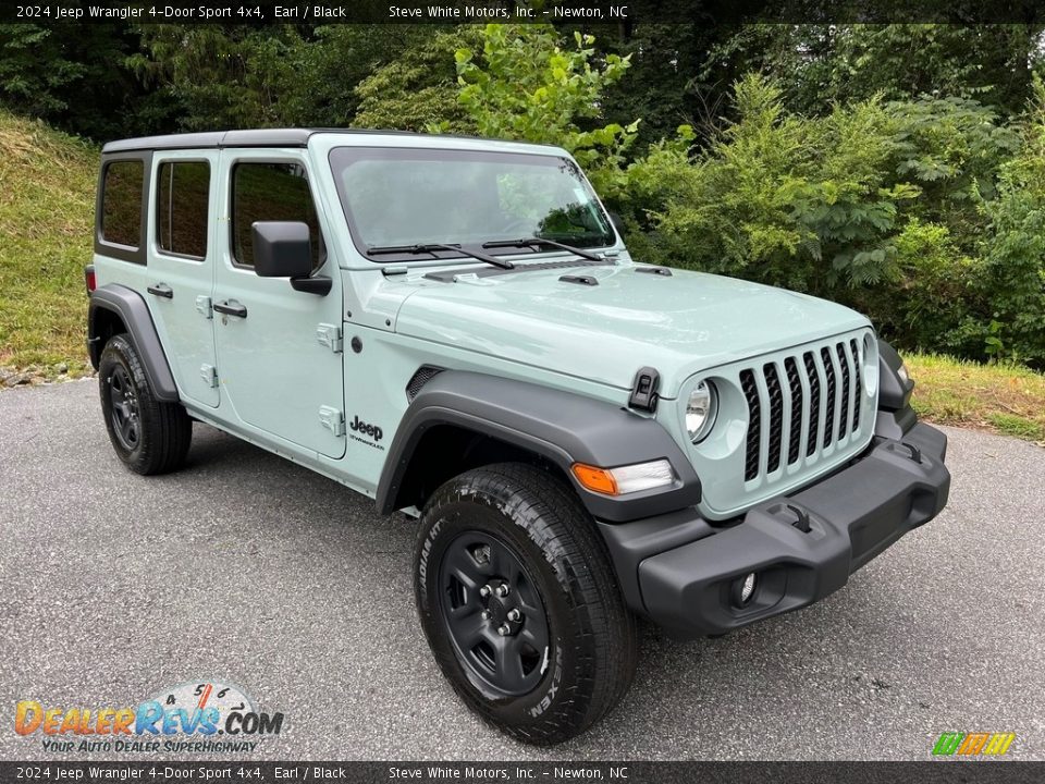 Front 3/4 View of 2024 Jeep Wrangler 4-Door Sport 4x4 Photo #4