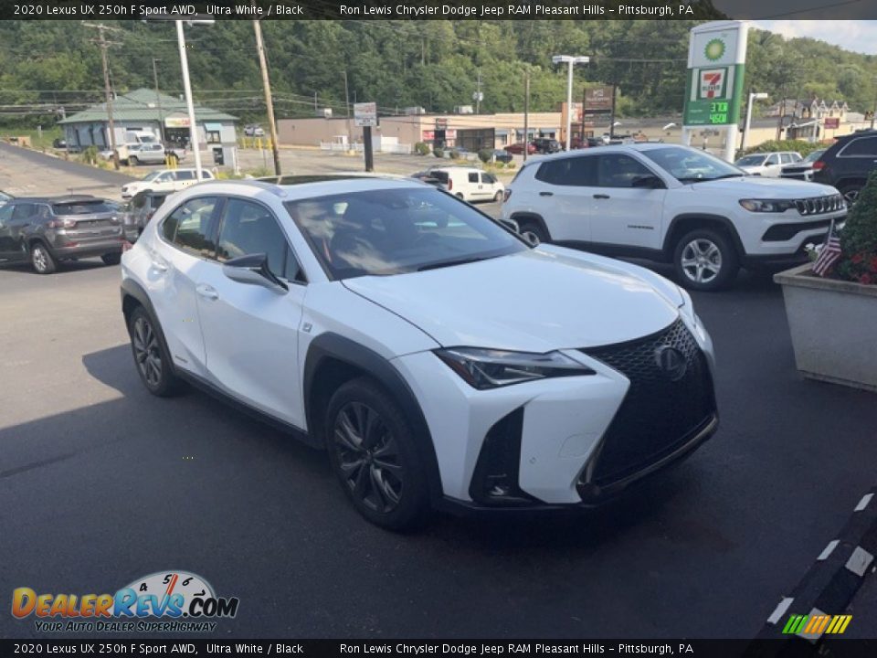 2020 Lexus UX 250h F Sport AWD Ultra White / Black Photo #3