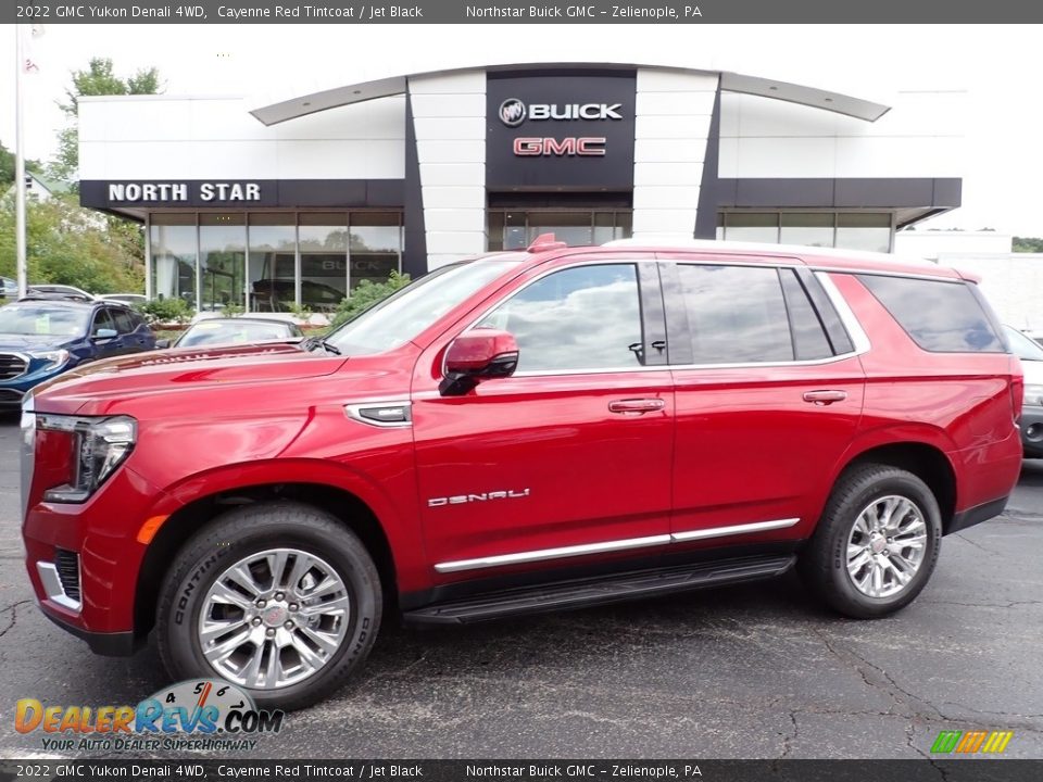 2022 GMC Yukon Denali 4WD Cayenne Red Tintcoat / Jet Black Photo #1