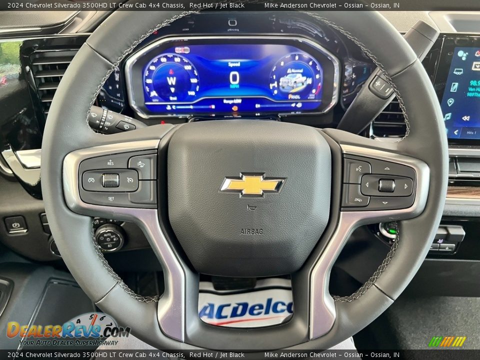2024 Chevrolet Silverado 3500HD LT Crew Cab 4x4 Chassis Steering Wheel Photo #14