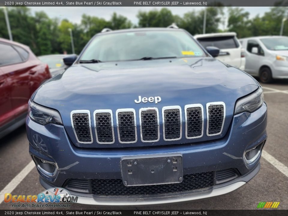 2020 Jeep Cherokee Limited 4x4 Slate Blue Pearl / Ski Gray/Black Photo #2