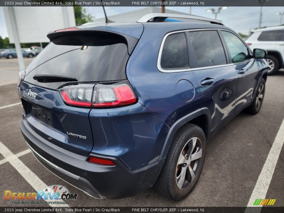 2020 Jeep Cherokee Limited 4x4 Slate Blue Pearl / Ski Gray/Black Photo #3