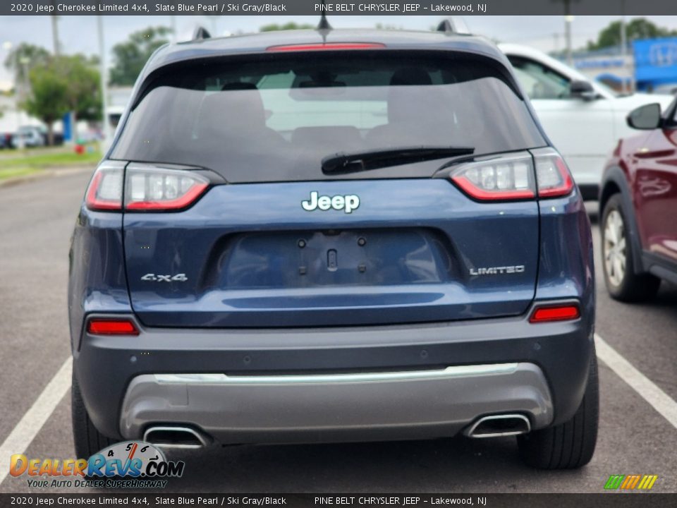 2020 Jeep Cherokee Limited 4x4 Slate Blue Pearl / Ski Gray/Black Photo #4