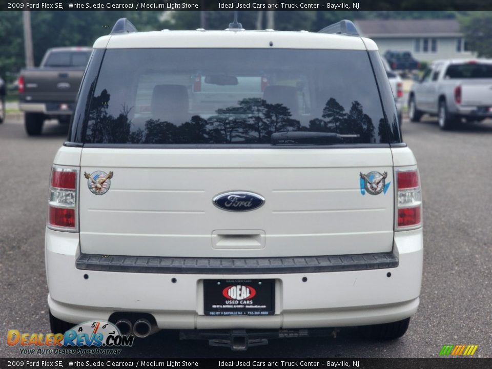 2009 Ford Flex SE White Suede Clearcoat / Medium Light Stone Photo #4