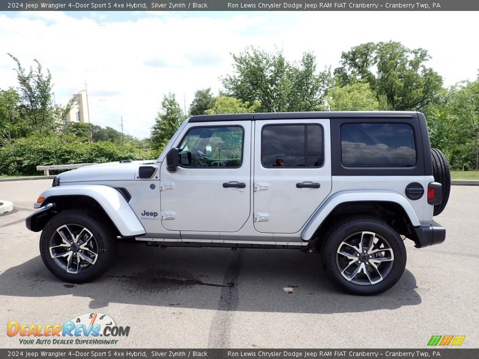 2024 Jeep Wrangler 4-Door Sport S 4xe Hybrid Silver Zynith / Black Photo #2