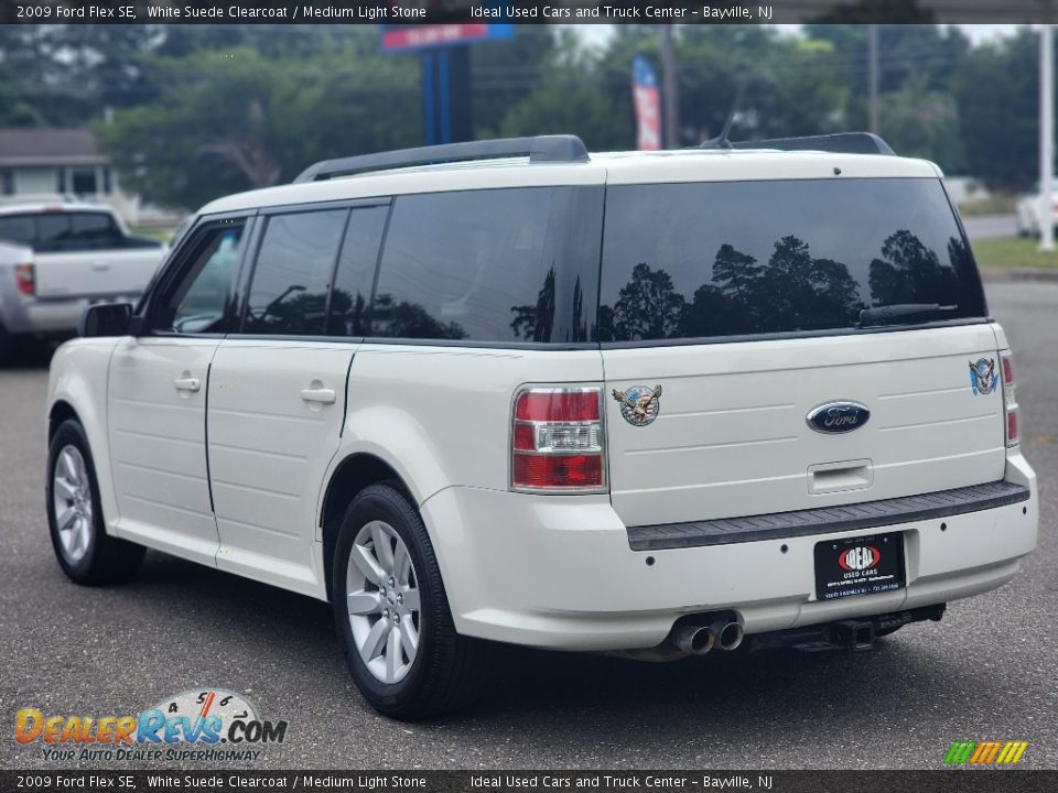 2009 Ford Flex SE White Suede Clearcoat / Medium Light Stone Photo #5