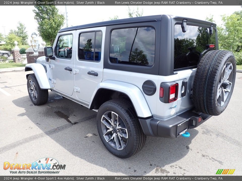 2024 Jeep Wrangler 4-Door Sport S 4xe Hybrid Silver Zynith / Black Photo #3