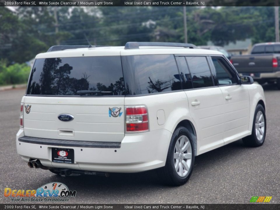 2009 Ford Flex SE White Suede Clearcoat / Medium Light Stone Photo #6