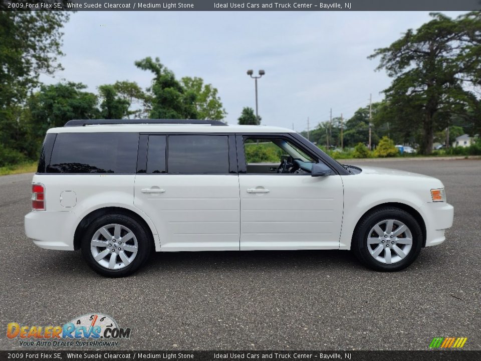 2009 Ford Flex SE White Suede Clearcoat / Medium Light Stone Photo #8