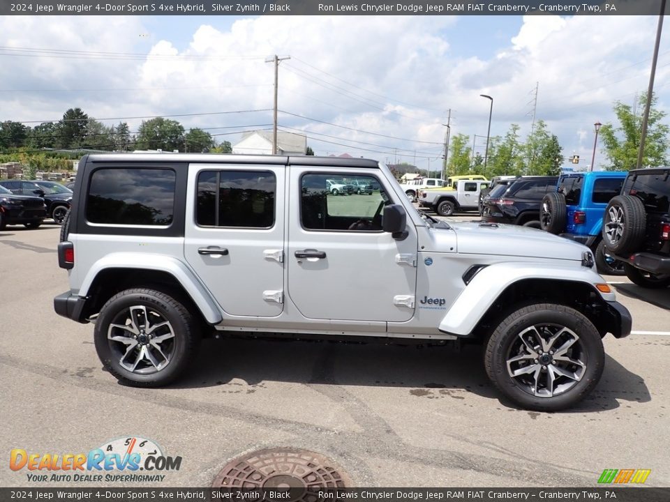 Silver Zynith 2024 Jeep Wrangler 4-Door Sport S 4xe Hybrid Photo #6