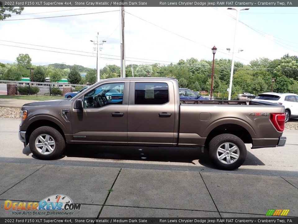 2022 Ford F150 XLT SuperCrew 4x4 Stone Gray Metallic / Medium Dark Slate Photo #5