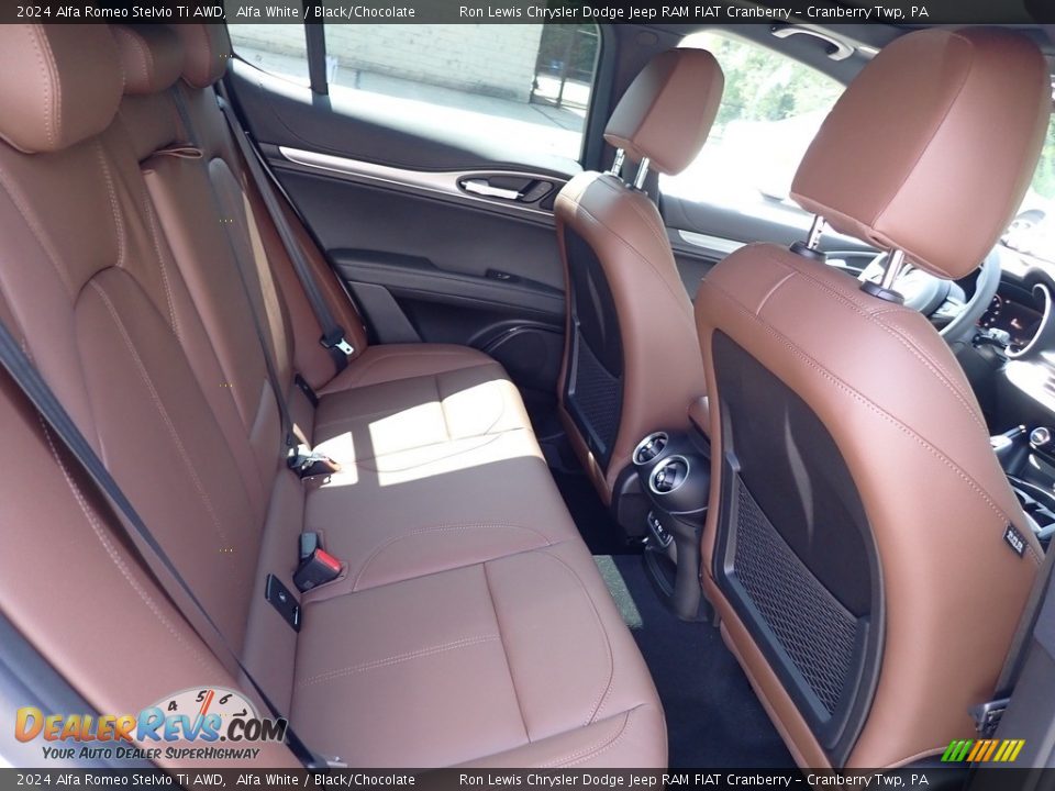 Rear Seat of 2024 Alfa Romeo Stelvio Ti AWD Photo #11