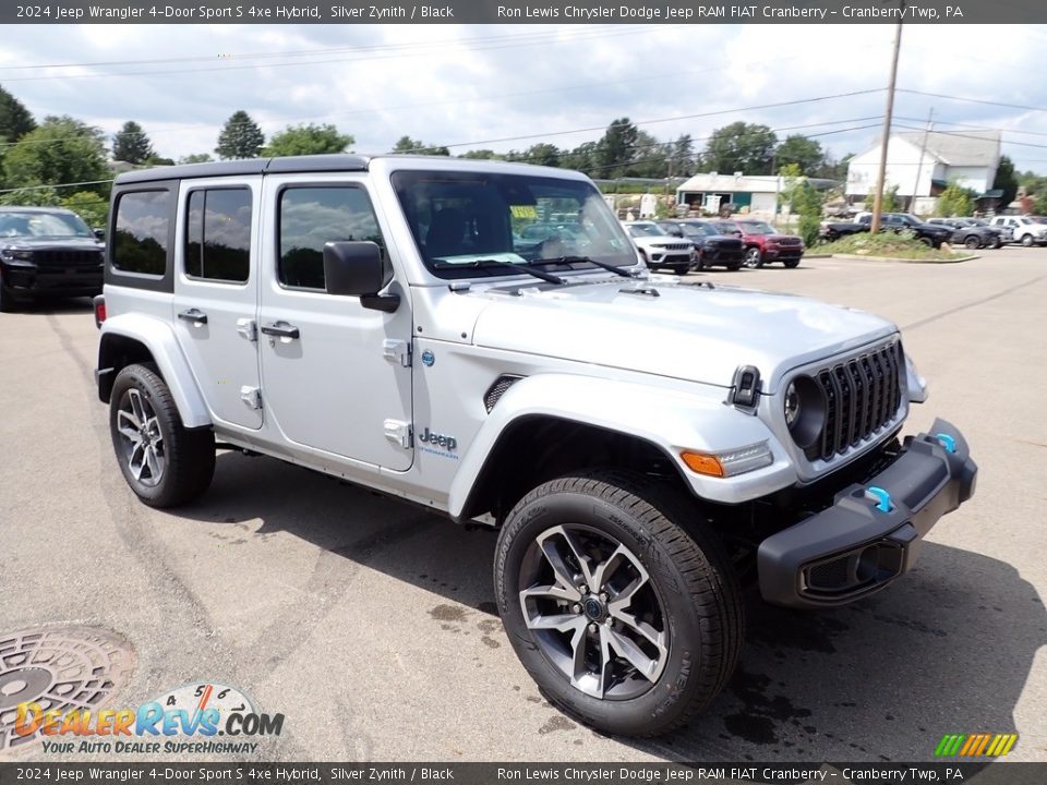 Front 3/4 View of 2024 Jeep Wrangler 4-Door Sport S 4xe Hybrid Photo #7