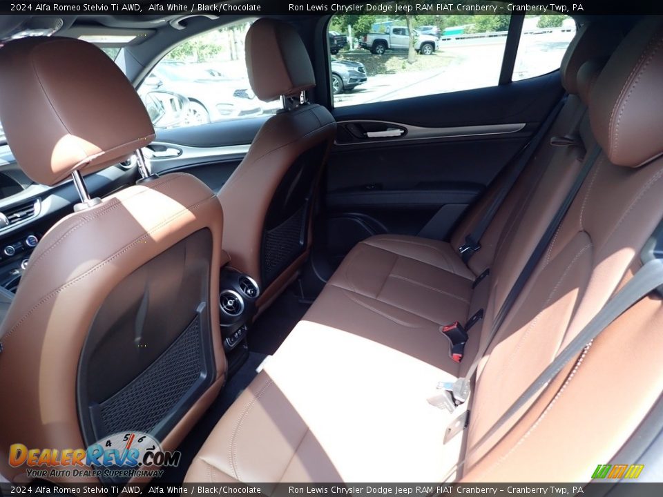 Rear Seat of 2024 Alfa Romeo Stelvio Ti AWD Photo #12