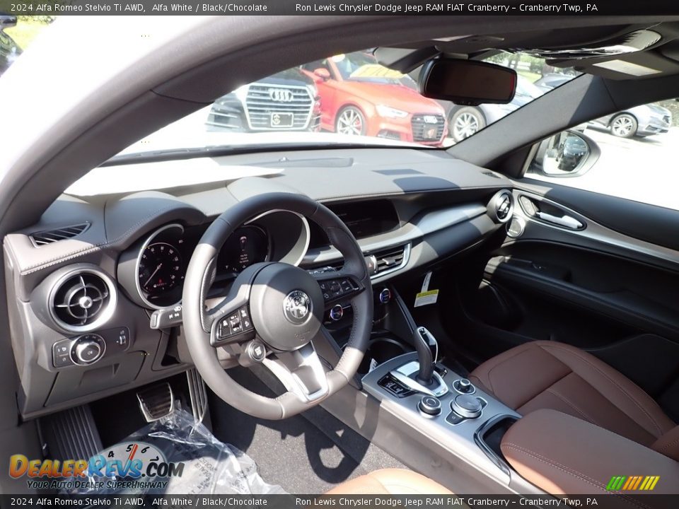 Front Seat of 2024 Alfa Romeo Stelvio Ti AWD Photo #13