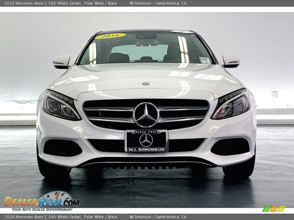 2016 Mercedes-Benz C 300 4Matic Sedan Polar White / Black Photo #2