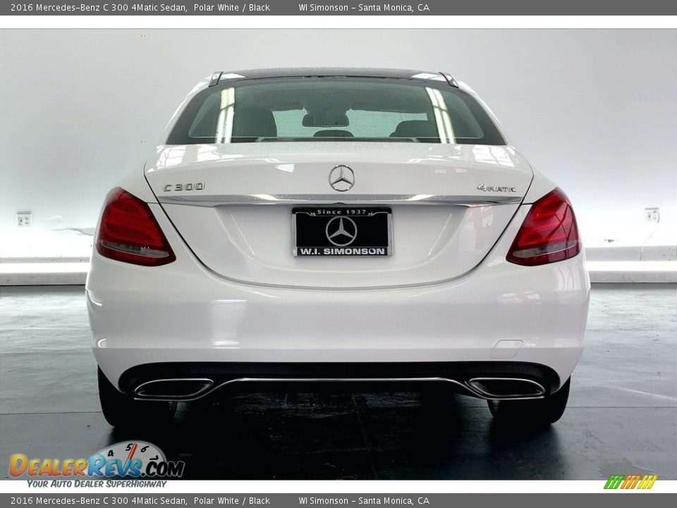 2016 Mercedes-Benz C 300 4Matic Sedan Polar White / Black Photo #3