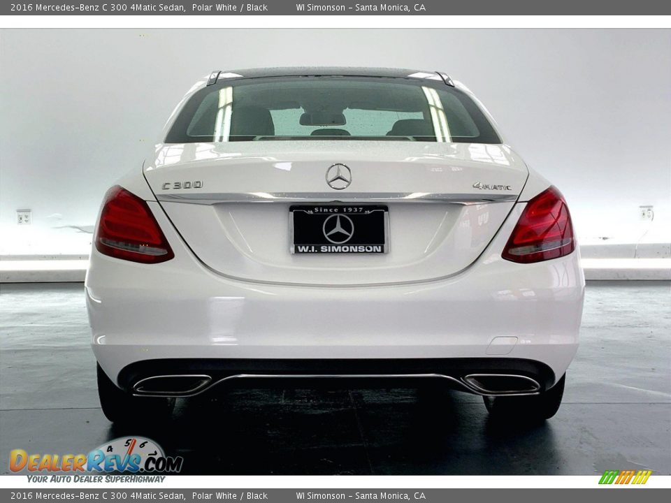 2016 Mercedes-Benz C 300 4Matic Sedan Polar White / Black Photo #3