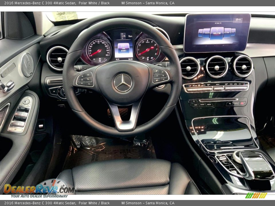 2016 Mercedes-Benz C 300 4Matic Sedan Polar White / Black Photo #4