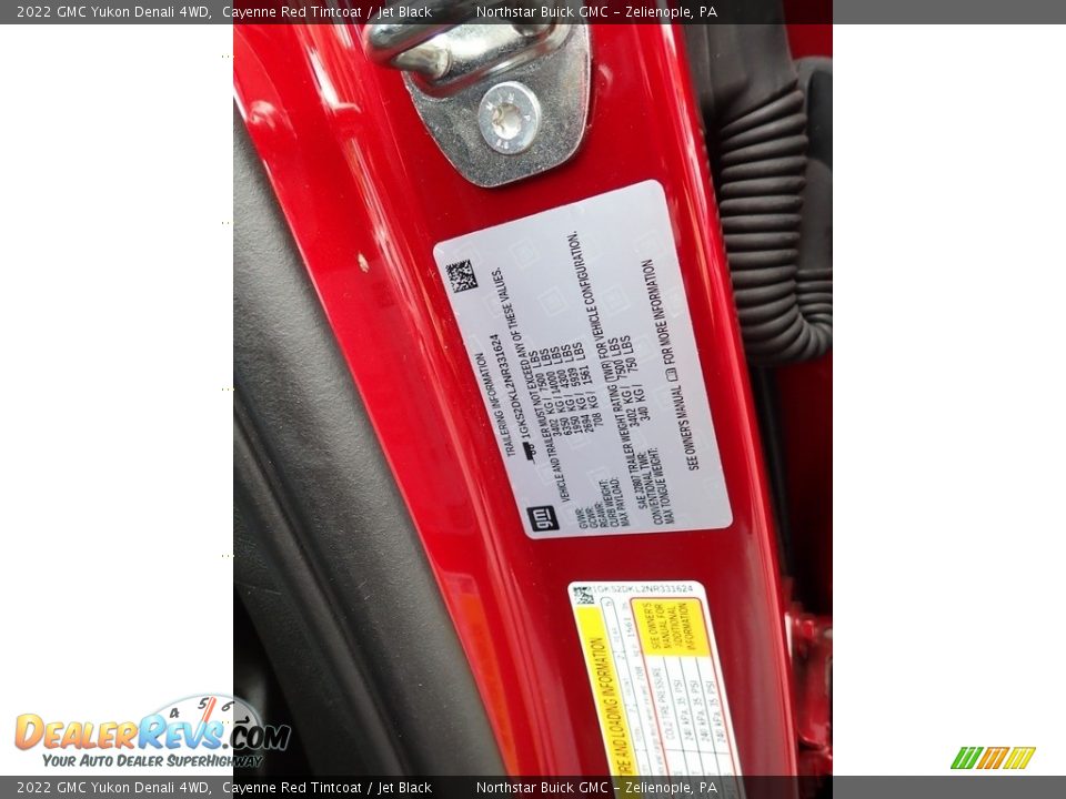 2022 GMC Yukon Denali 4WD Cayenne Red Tintcoat / Jet Black Photo #30