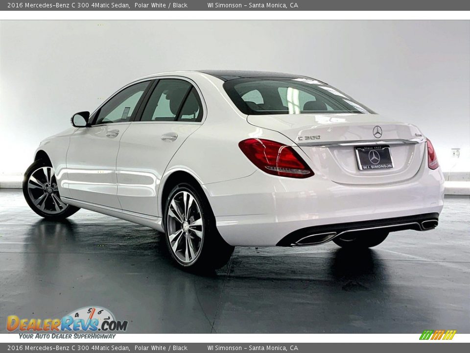 2016 Mercedes-Benz C 300 4Matic Sedan Polar White / Black Photo #10