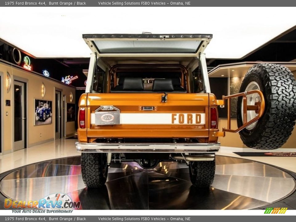 1975 Ford Bronco 4x4 Burnt Orange / Black Photo #10