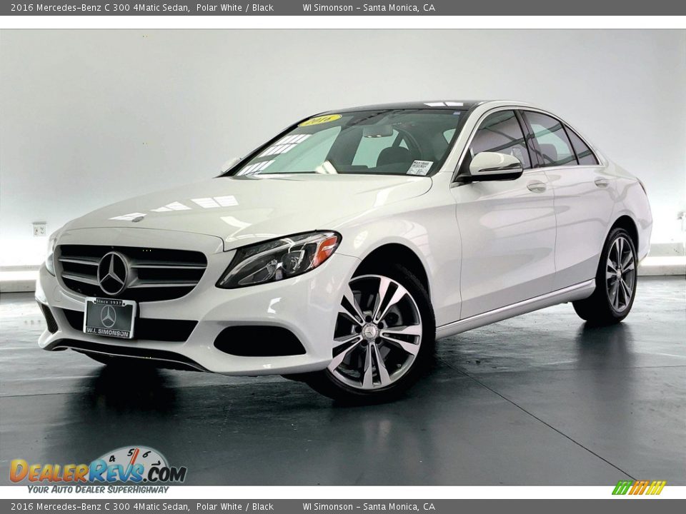 2016 Mercedes-Benz C 300 4Matic Sedan Polar White / Black Photo #12