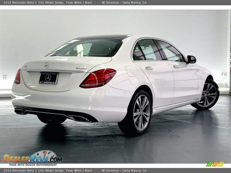 2016 Mercedes-Benz C 300 4Matic Sedan Polar White / Black Photo #13