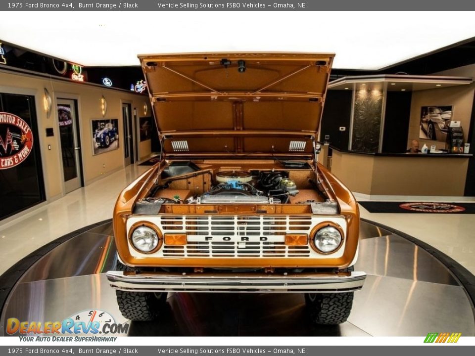 1975 Ford Bronco 4x4 Burnt Orange / Black Photo #12