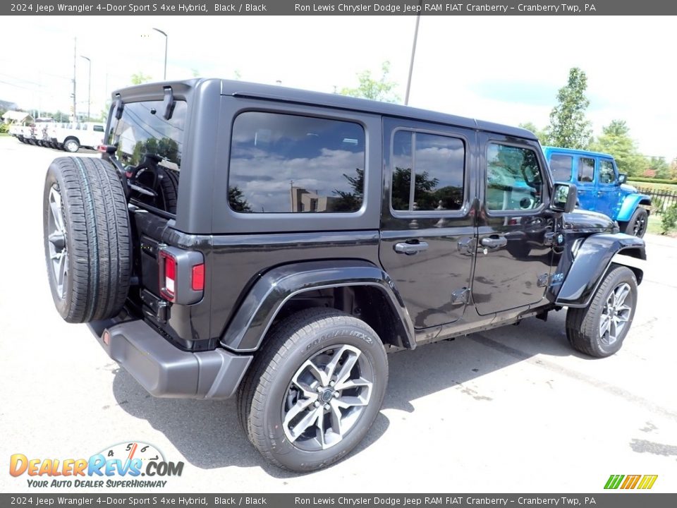 2024 Jeep Wrangler 4-Door Sport S 4xe Hybrid Black / Black Photo #5