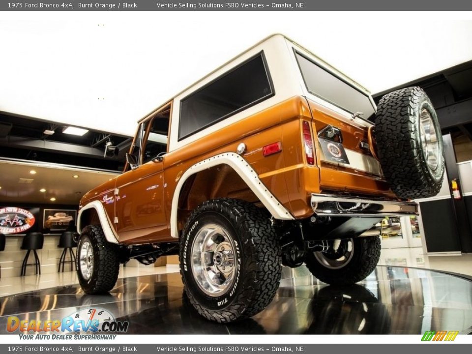 1975 Ford Bronco 4x4 Burnt Orange / Black Photo #16