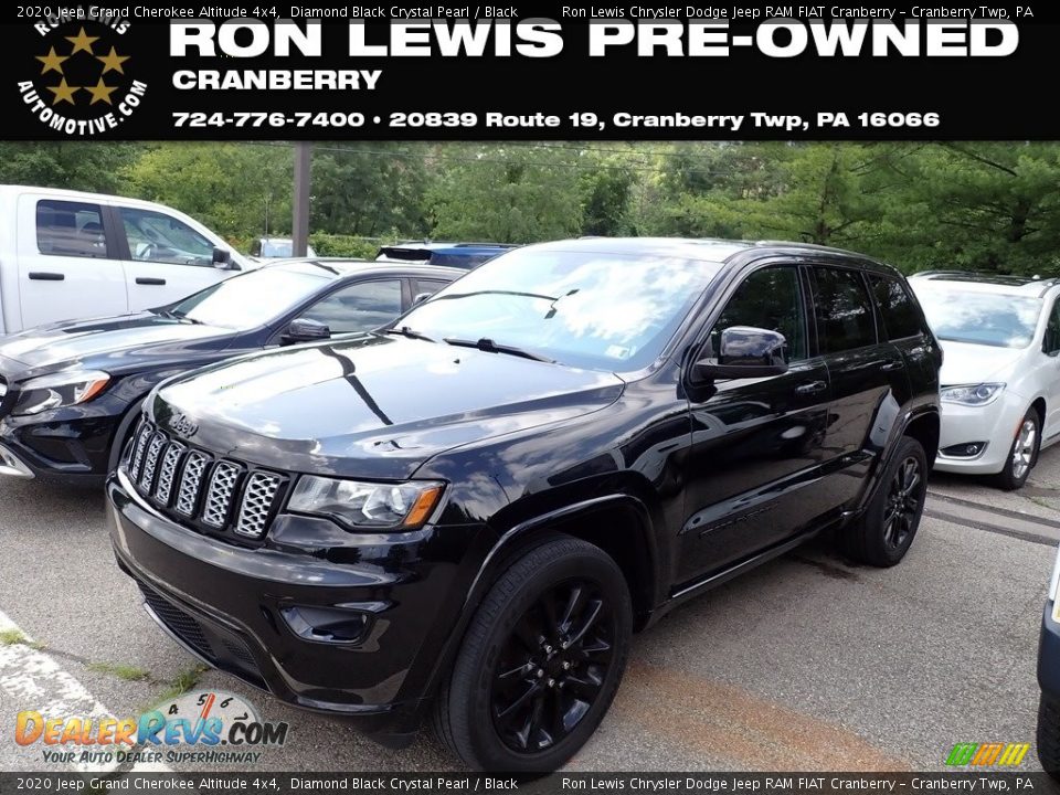 2020 Jeep Grand Cherokee Altitude 4x4 Diamond Black Crystal Pearl / Black Photo #1