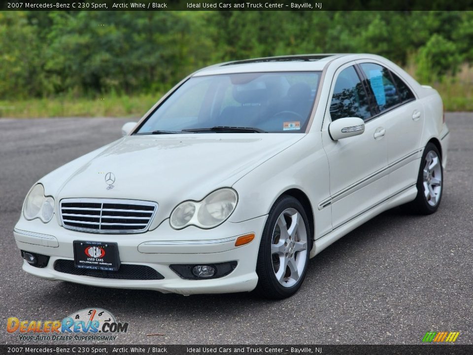 2007 Mercedes-Benz C 230 Sport Arctic White / Black Photo #1