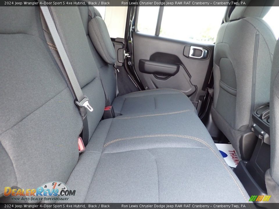 Rear Seat of 2024 Jeep Wrangler 4-Door Sport S 4xe Hybrid Photo #11