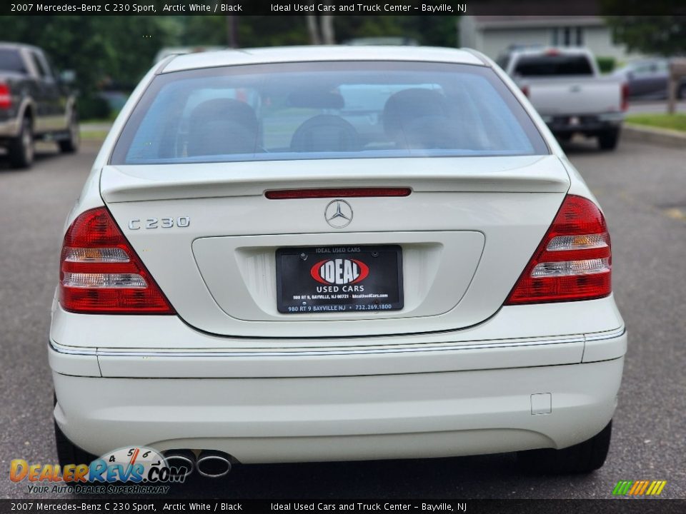 2007 Mercedes-Benz C 230 Sport Arctic White / Black Photo #4