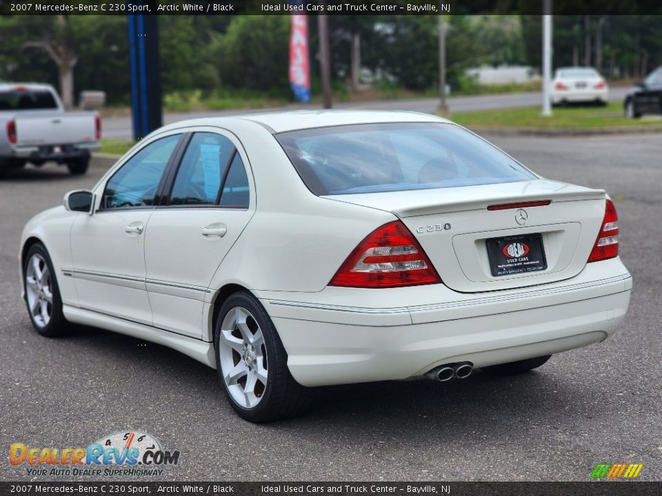 2007 Mercedes-Benz C 230 Sport Arctic White / Black Photo #5