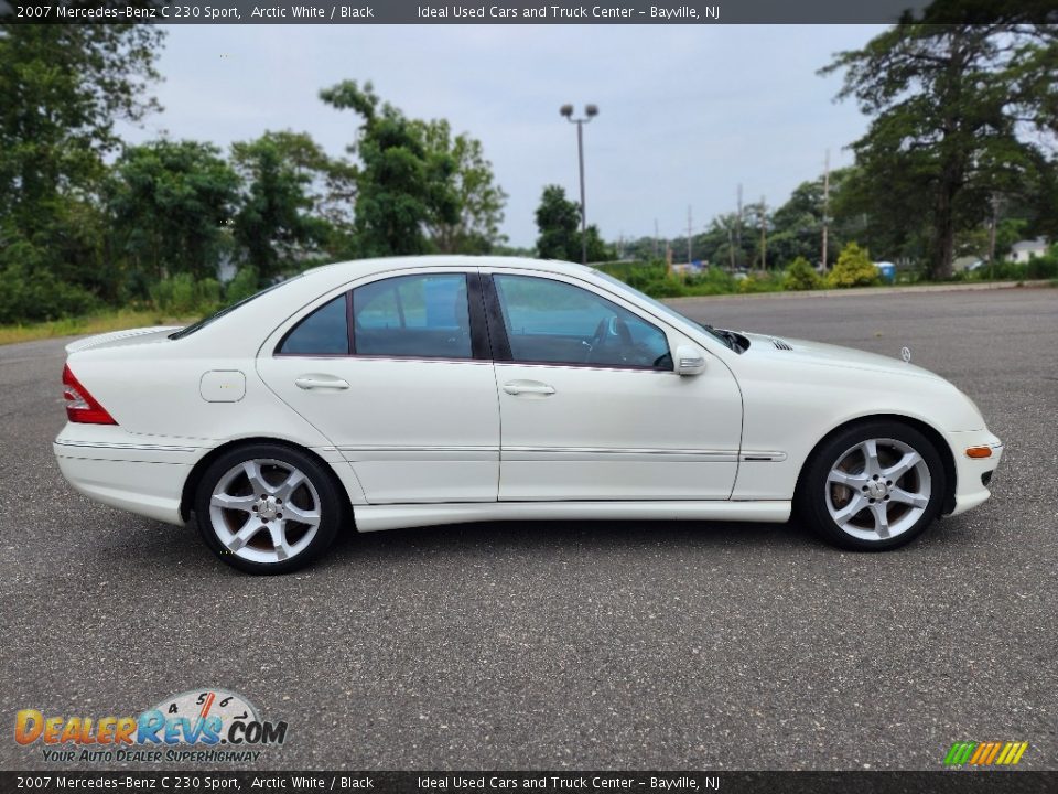 2007 Mercedes-Benz C 230 Sport Arctic White / Black Photo #6