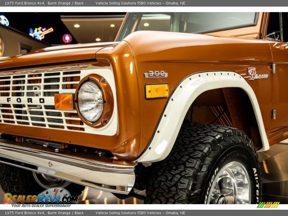 1975 Ford Bronco 4x4 Burnt Orange / Black Photo #24